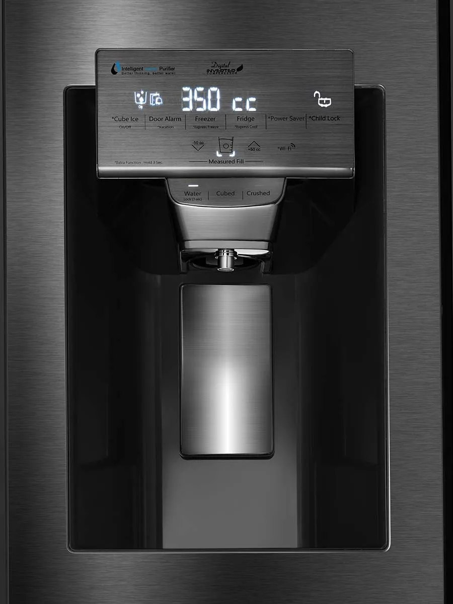 یخچال فریزر ساید بای ساید سری هیمالیا Galaxy ۱f-s  استیل