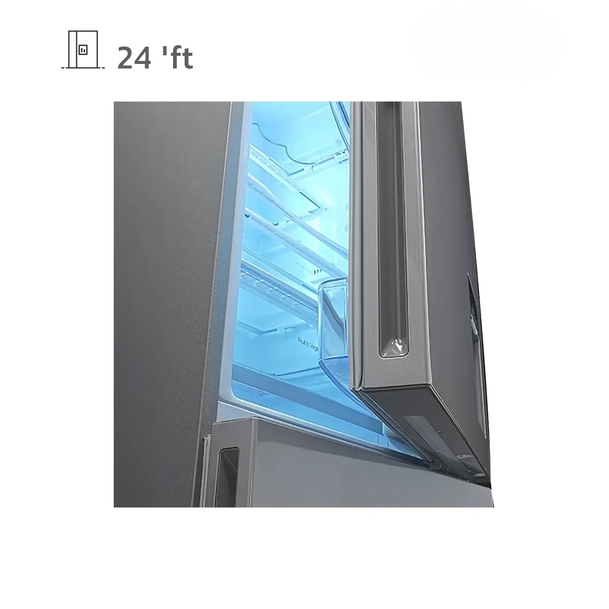 یخچال فریزر کمبی پایین دوو سری 660 پلاس 24 فوت مدل ARBMI-10TI